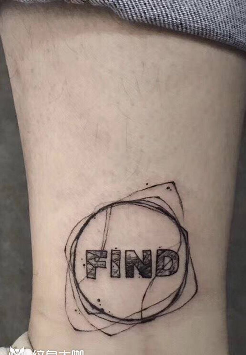 小清新纹身图片_腿部纹身图案