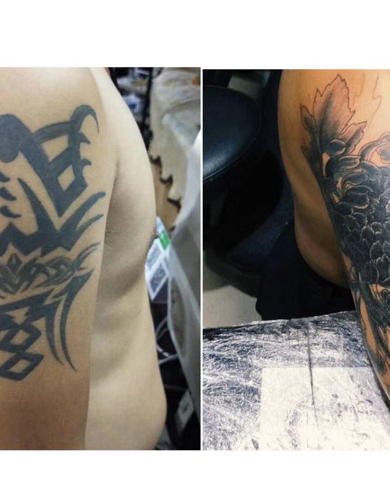 遮盖纹身图片_手臂纹身图案