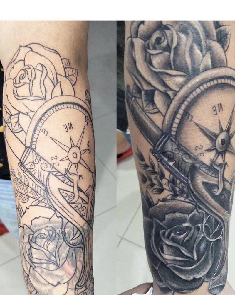 遮盖纹身图片_手臂纹身图案