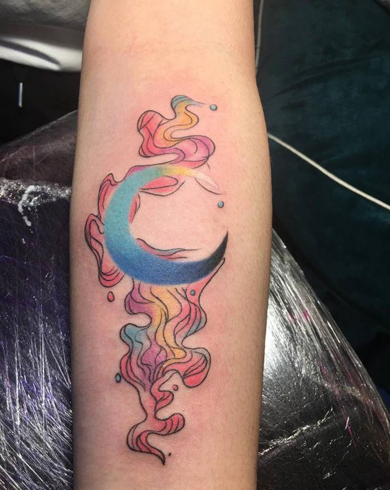 月纹身图片_手臂纹身图案