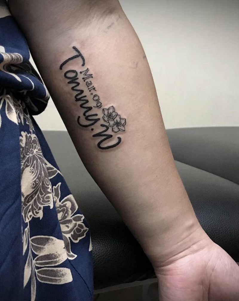 文字纹身图片_手臂纹身图案