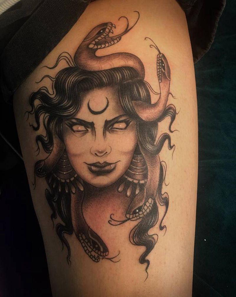 美纹身图片_腿部纹身图案