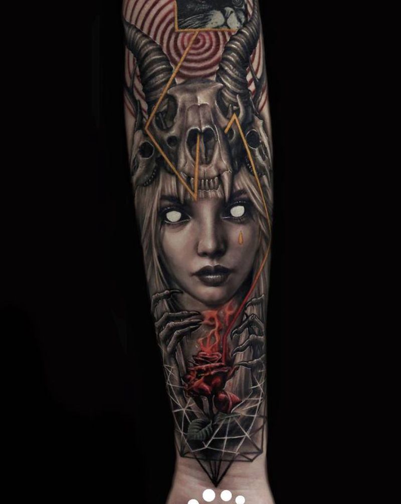 改变纹身图片_手臂手部欧美写实New School纹身图案