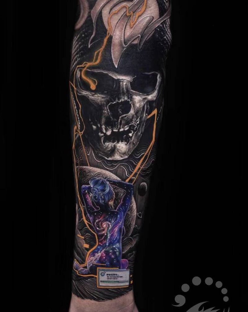 《程序》纹身图片_手部手臂欧美写实几何纹身图案