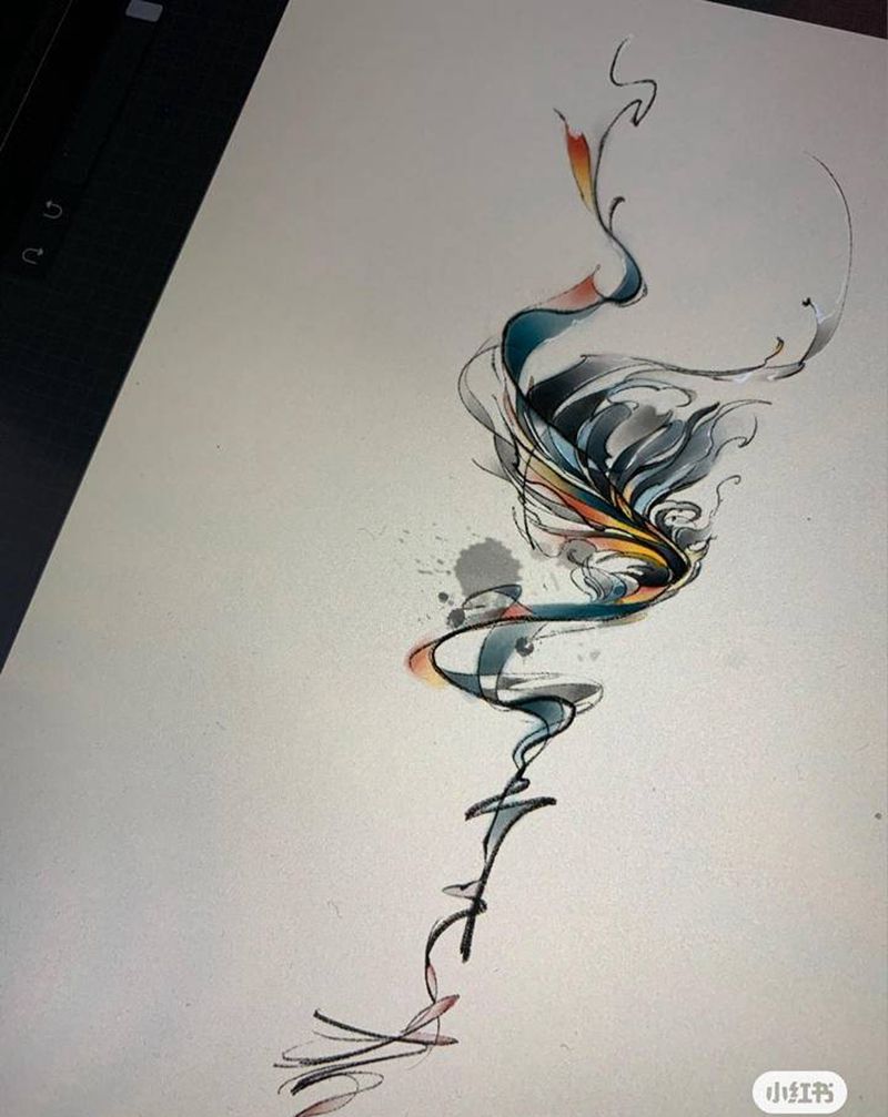 玩个好玩的设计纹身图片_背部腿部纹身图案