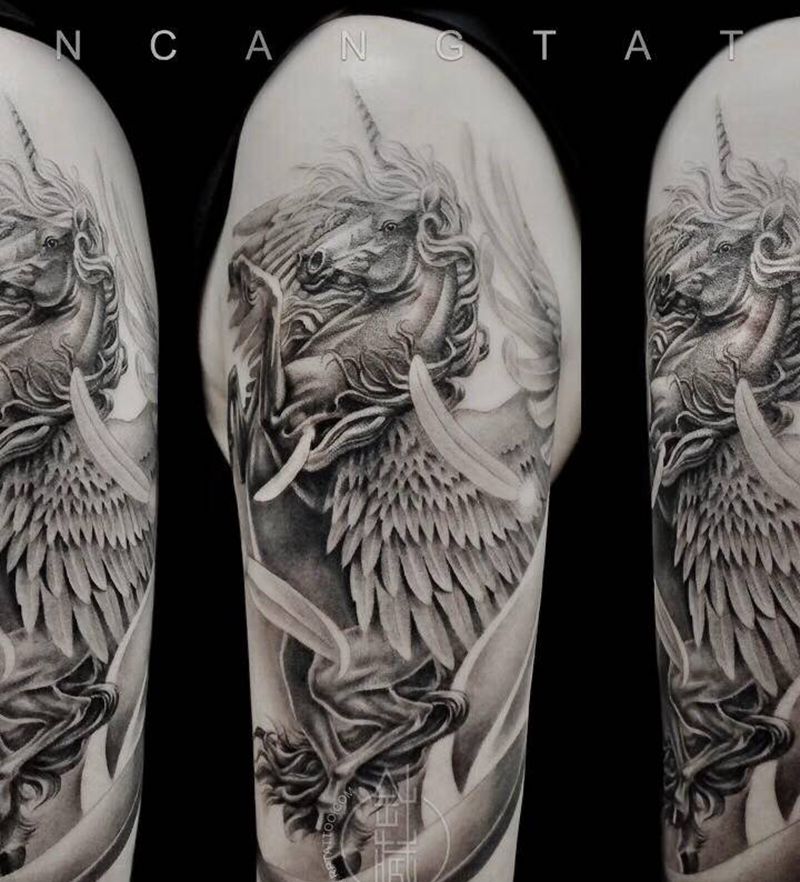 .纹身图片_手臂欧美写实纹身图案