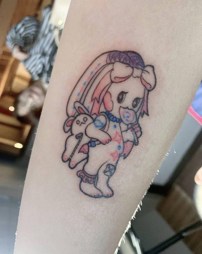 卡哇伊纹身图片_手臂New School纹身图案