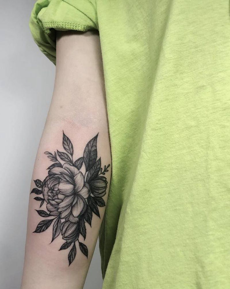 遮盖纹身图片_手臂点刺欧美写实纹身图案