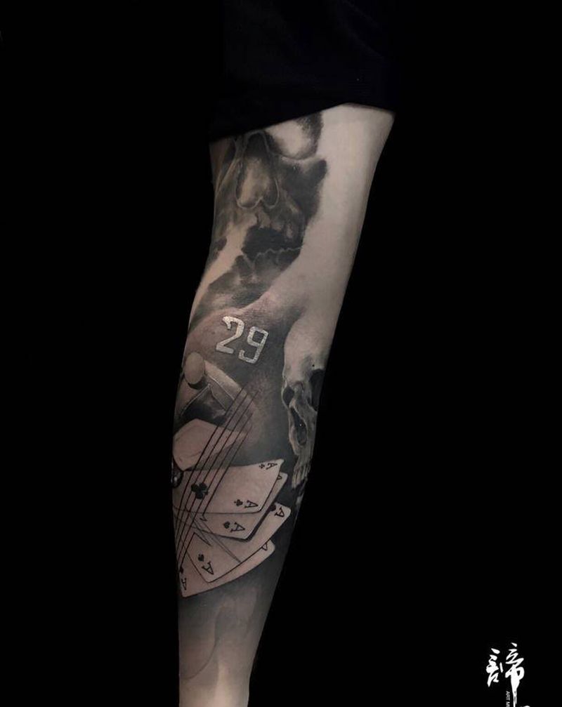 未完纹身图片_手臂欧美写实纹身图案