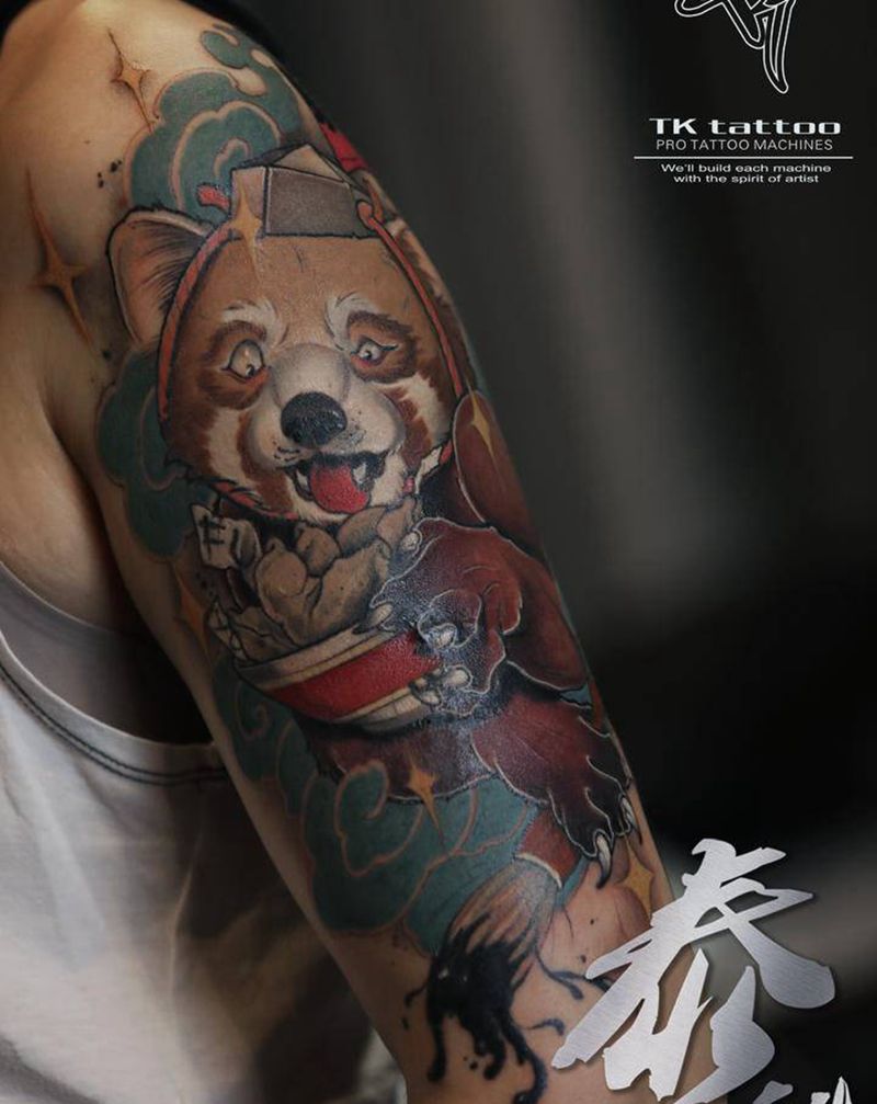 妞斯古纹身图片_手臂New School纹身图案