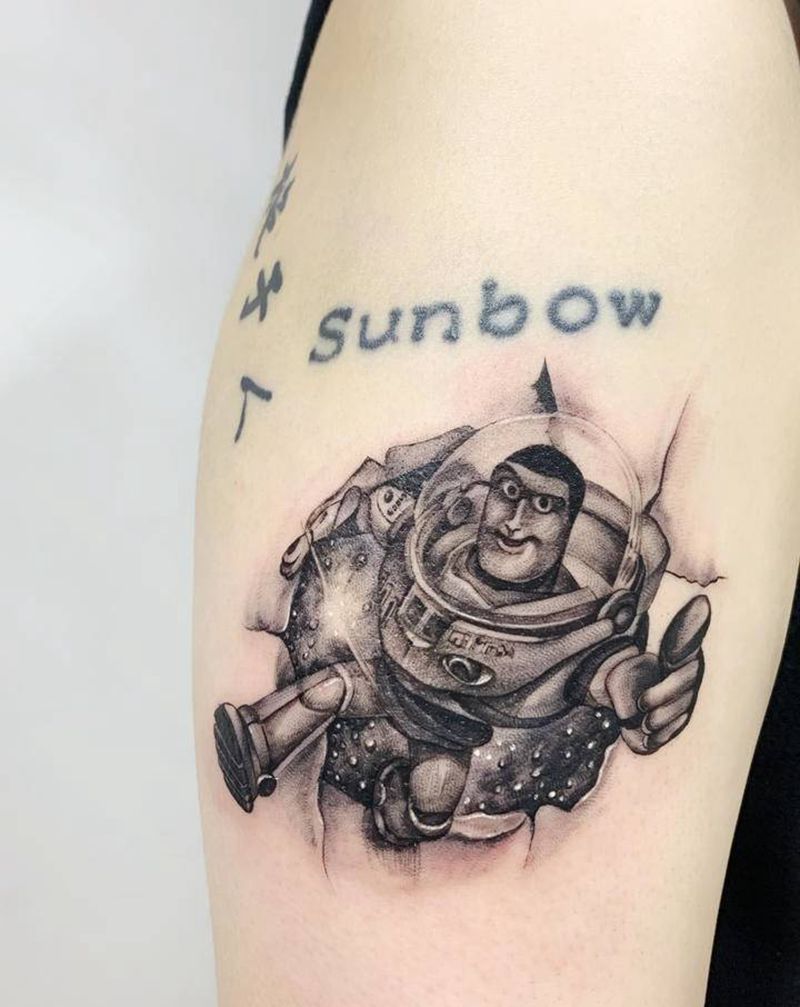 玩具总动员Andy纹身图片_手臂欧美写实纹身图案