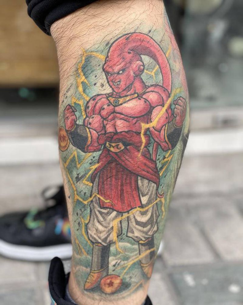 恢复后布欧纹身图片_腿部纹身图案