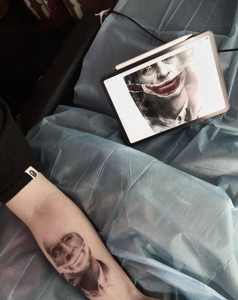 未完待续纹身图片_手臂欧美写实纹身图案