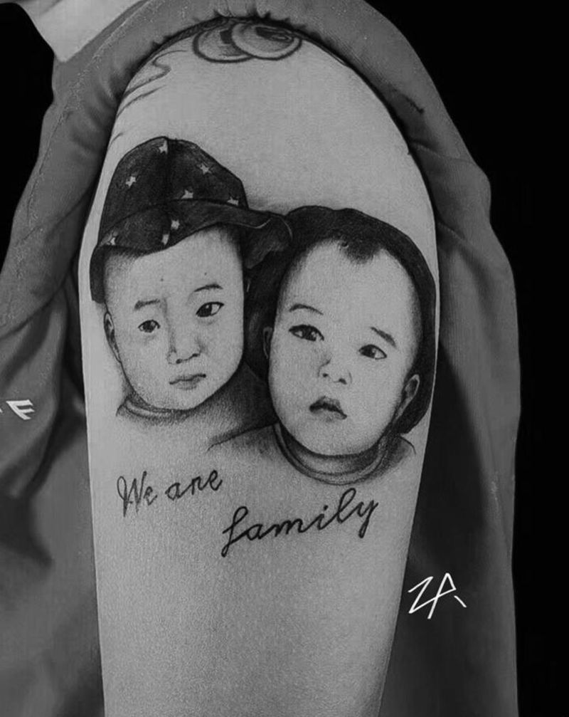 肖像纹身图片_手臂纹身图案