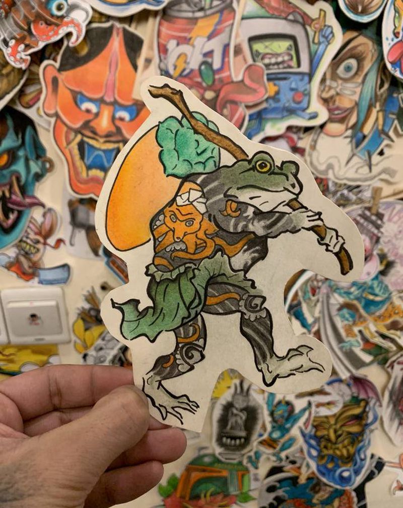 徒弟练习手稿纹身图片_手稿纹身图案