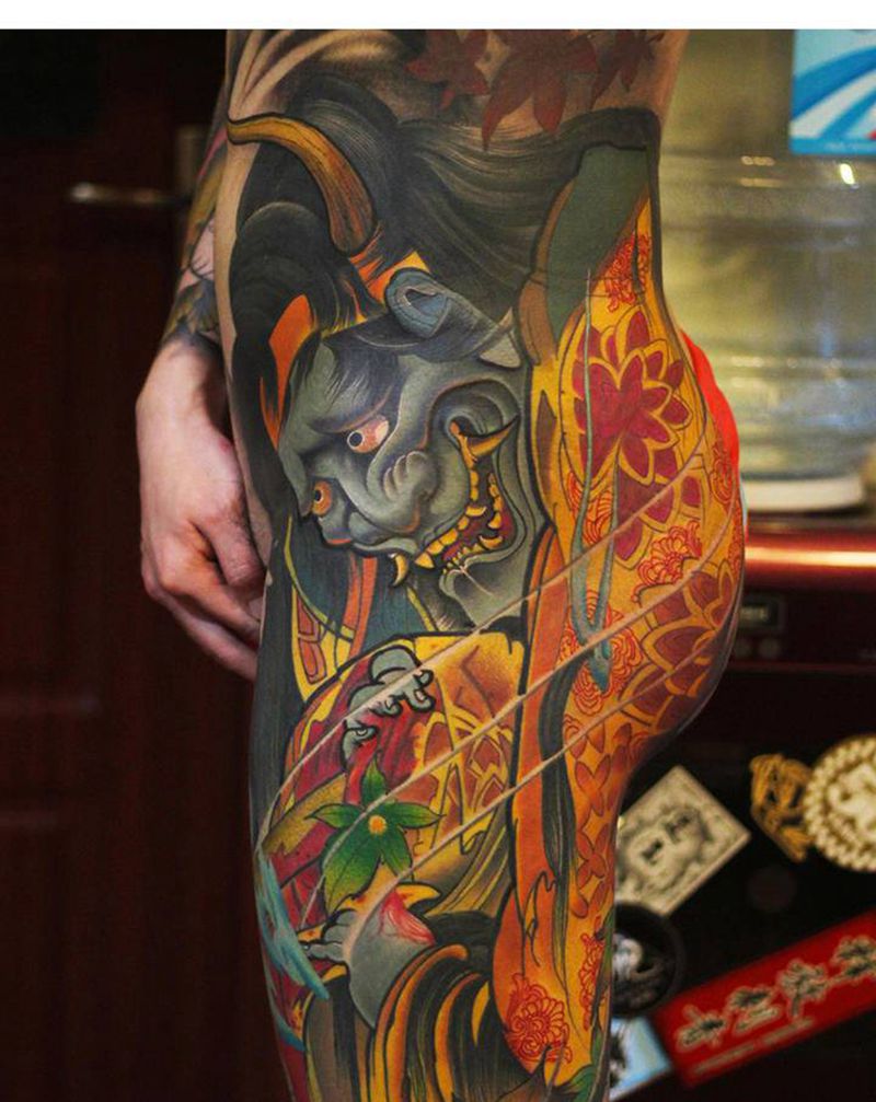 招模特两名 传统彩色纹身图片_新传统New School纹身图案