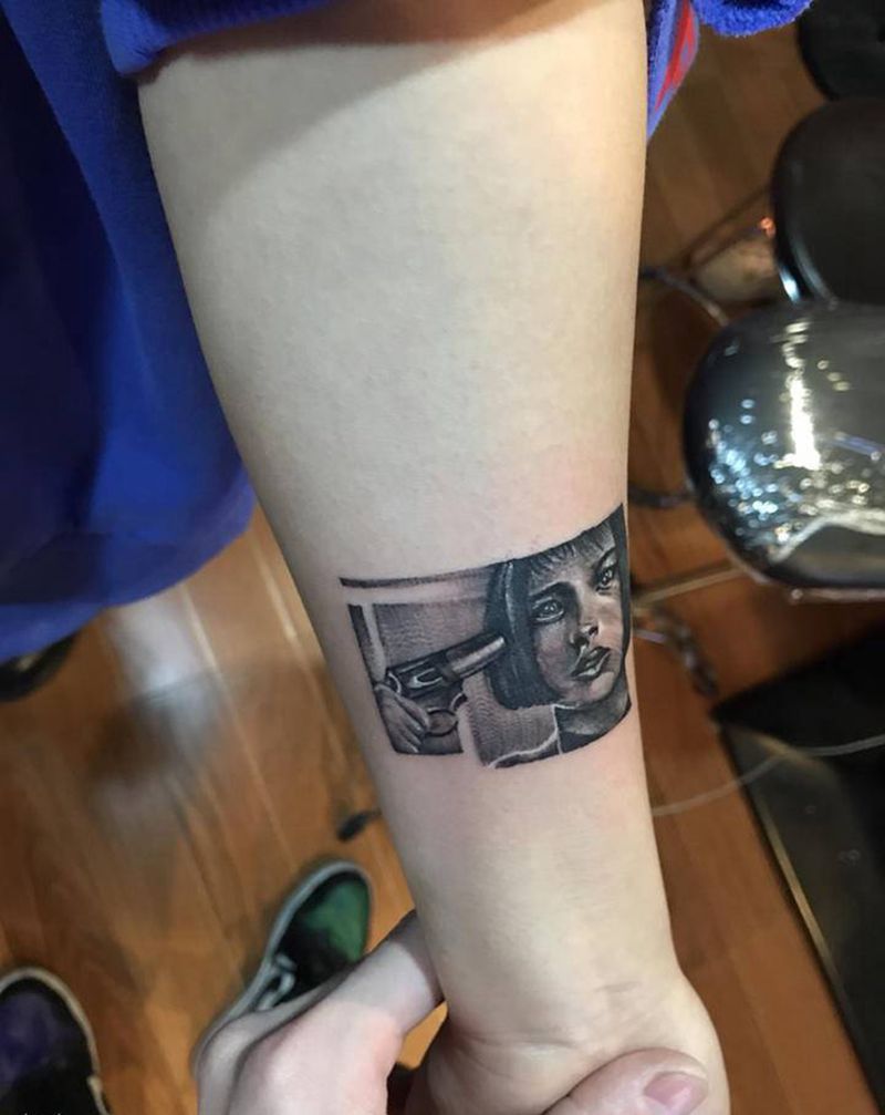 人物纹身图片_手臂欧美写实纹身图案