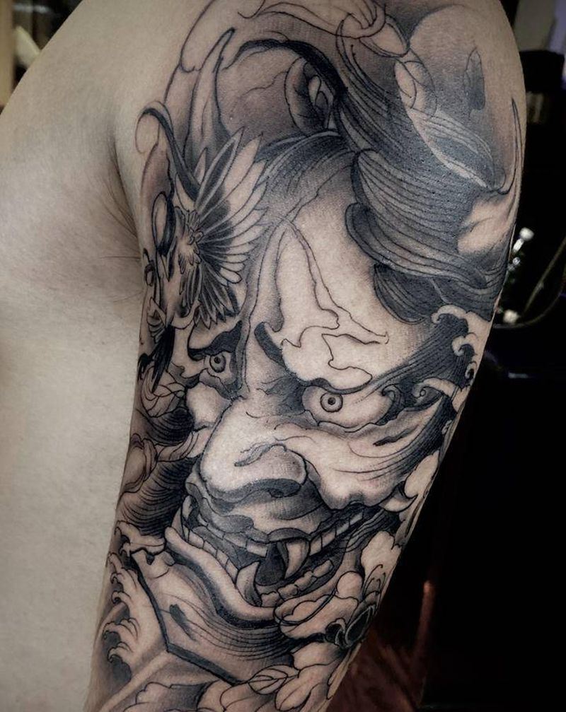 般若纹身图片_新传统老传统纹身图案