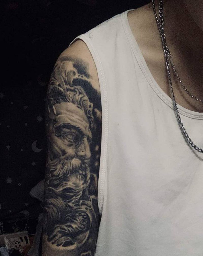 恢复好作品纹身图片_手臂欧美写实纹身图案