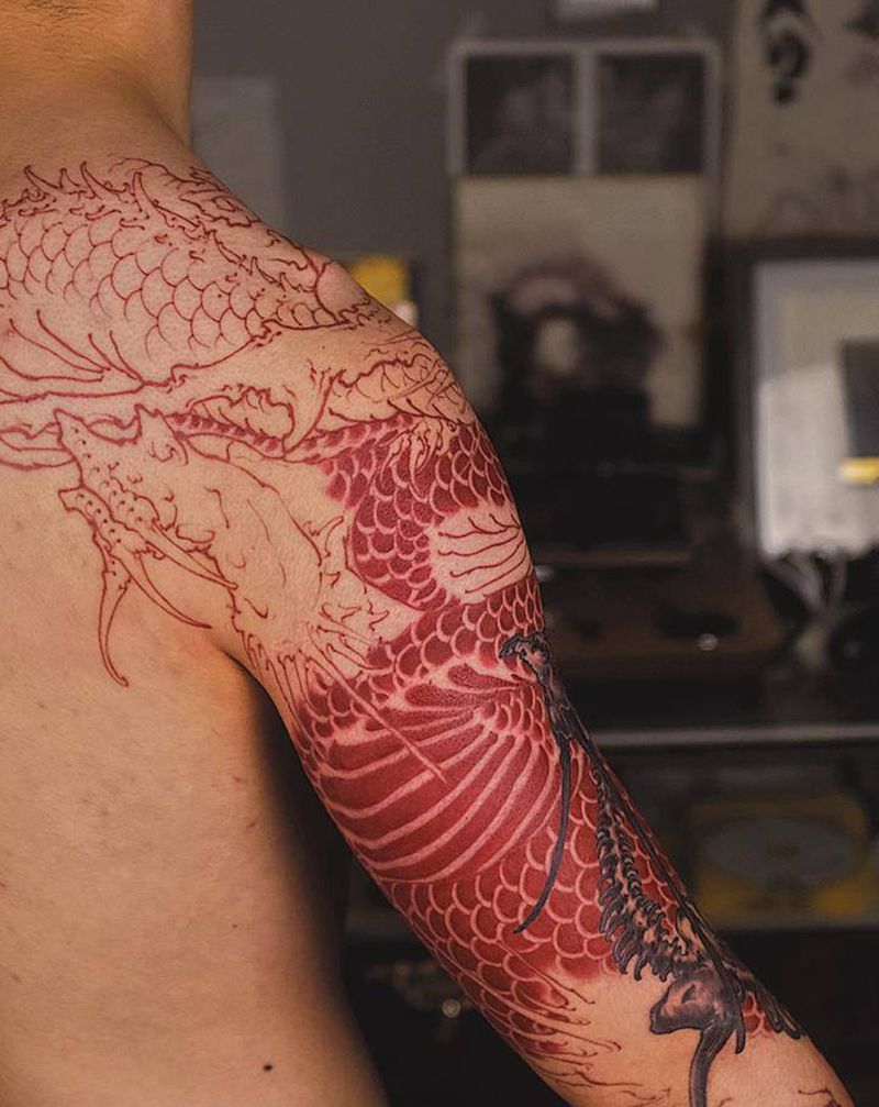 进度纹身图片_手部新传统纹身图案