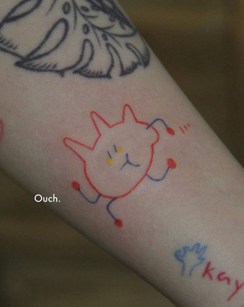 小可爱纹身图片_手臂纹身图案