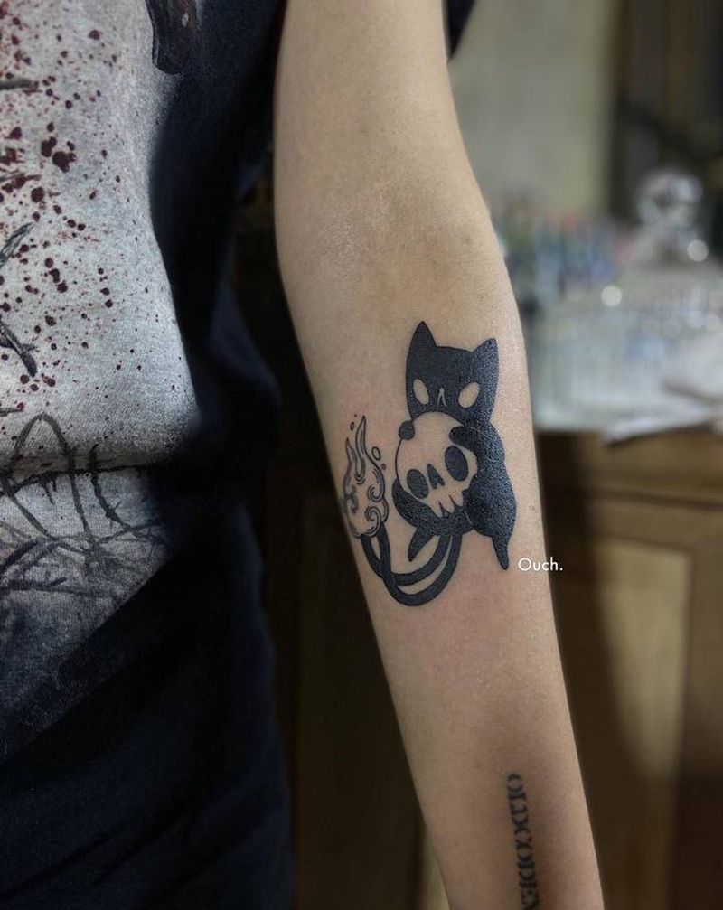 插画纹身图片_手臂纹身图案