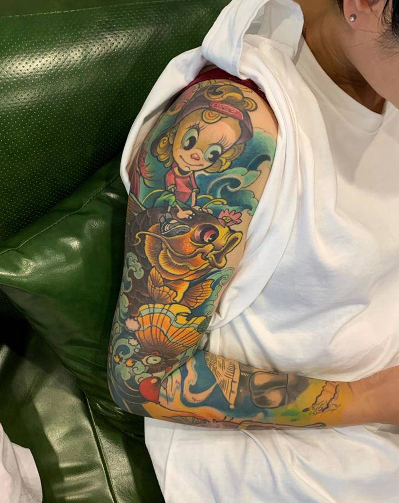 newschool纹身图片_手臂New School纹身图案