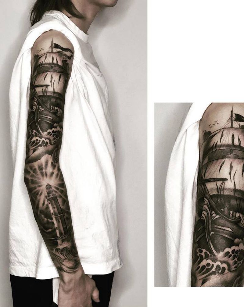 写实纹身图片_欧美写实纹身图案