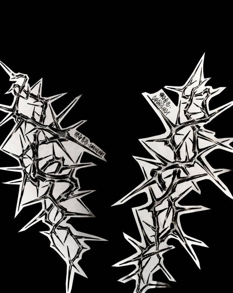 点刺纹身图片_点刺纹身图案