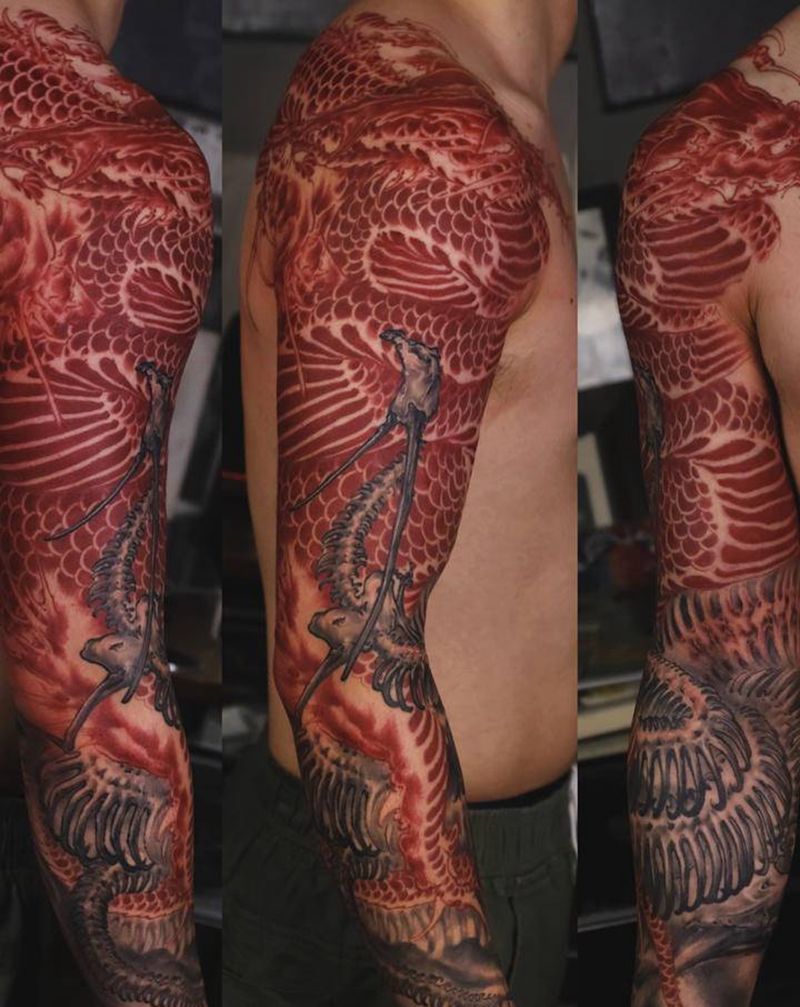 <跌代紀>纹身图片_手臂新传统纹身图案