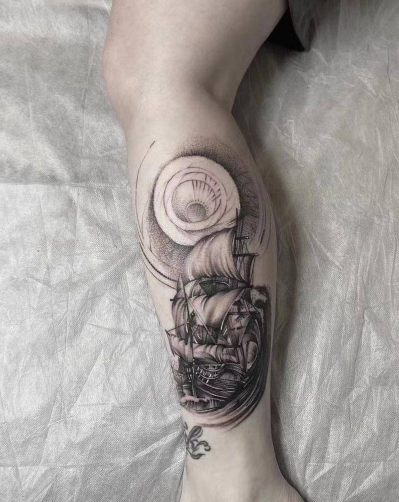 今日纹身图片_黑灰纹身图案