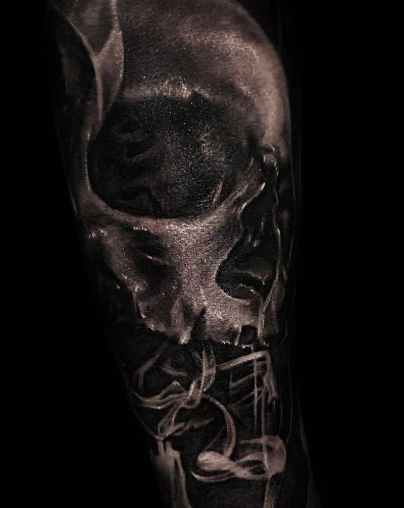 重生纹身图片_手臂欧美写实纹身图案