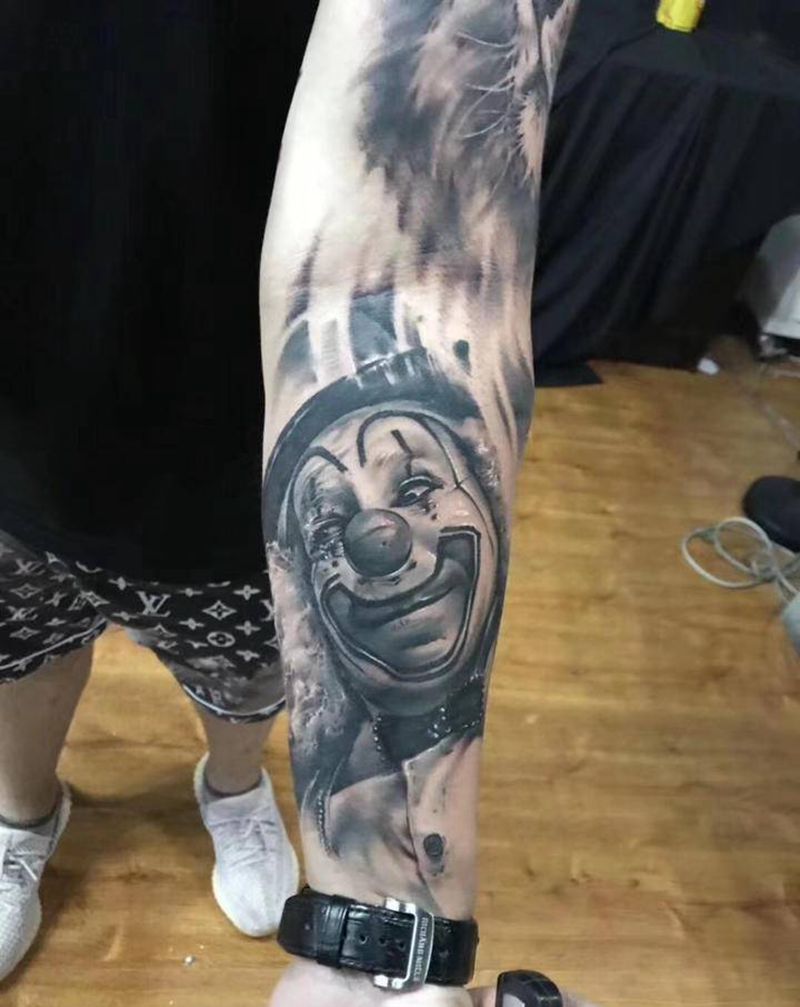 欧美写实系列纹身图片_手臂欧美写实纹身图案