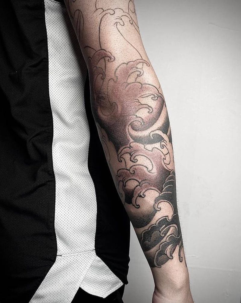 懂得自然懂纹身图片_手臂老传统纹身图案