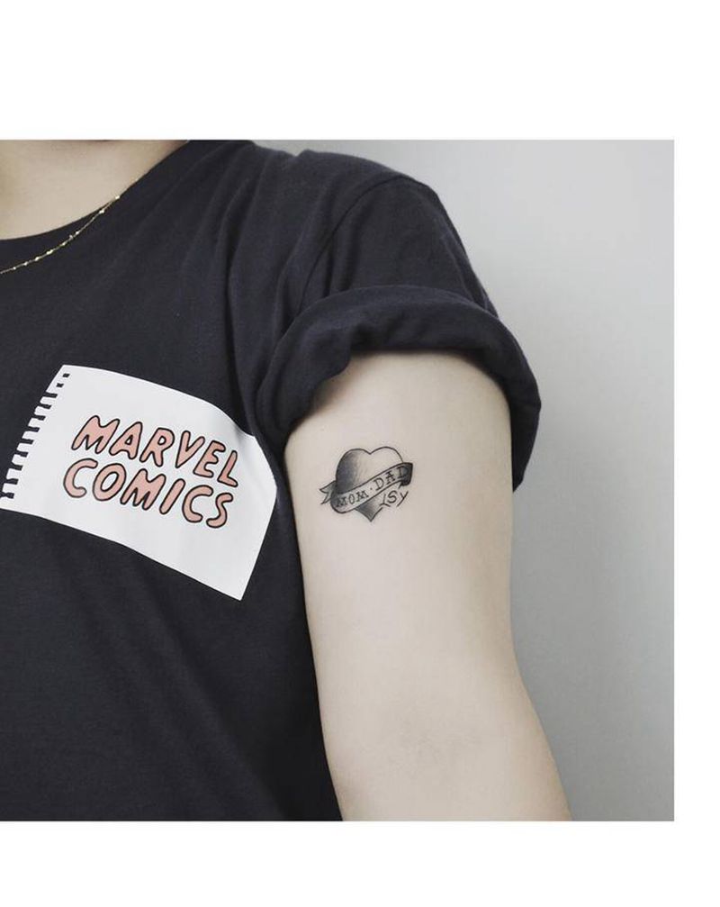 爸爸妈妈纹身图片_手臂手部纹身图案