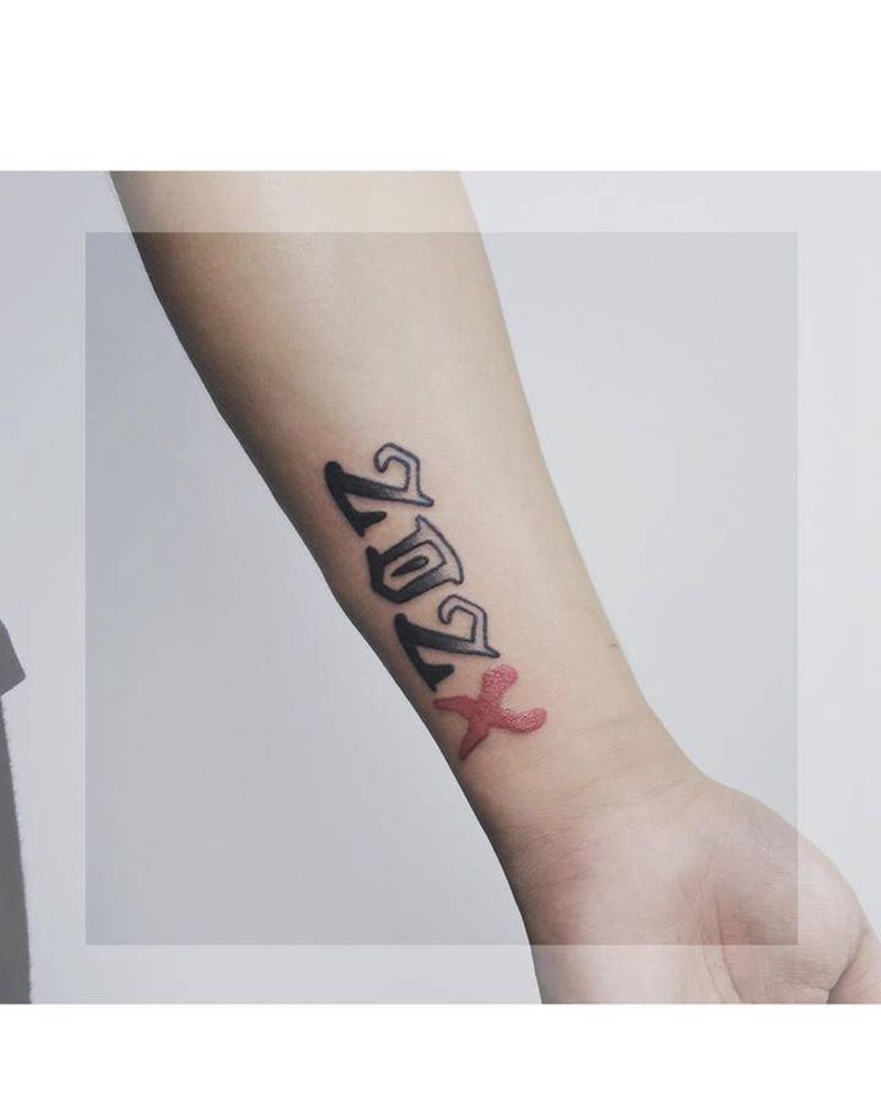 字母纹身纹身图片_手臂纹身图案