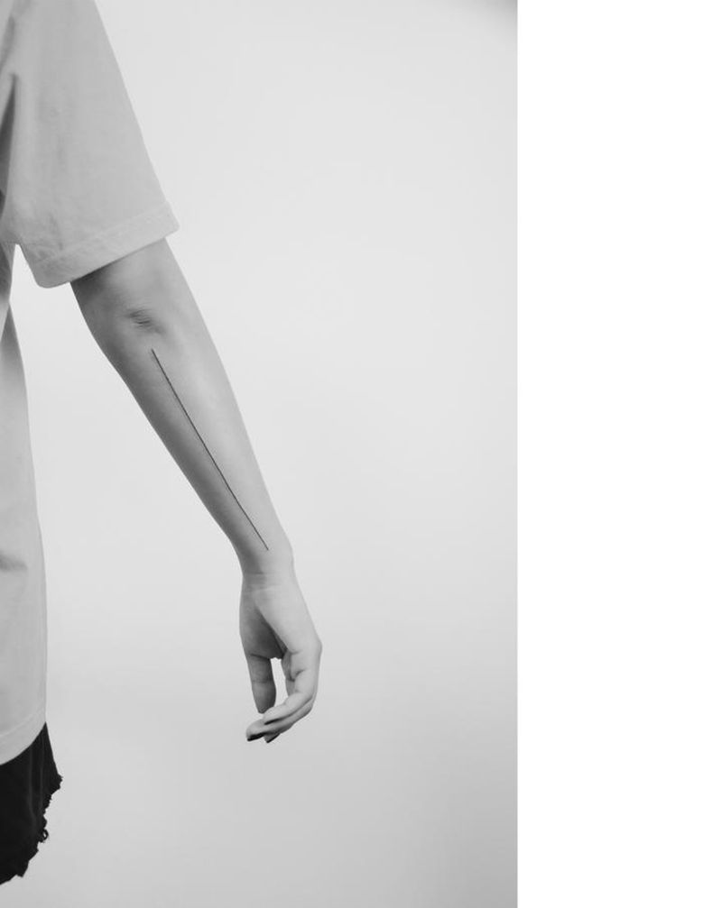 线条纹身纹身图片_手臂纹身图案