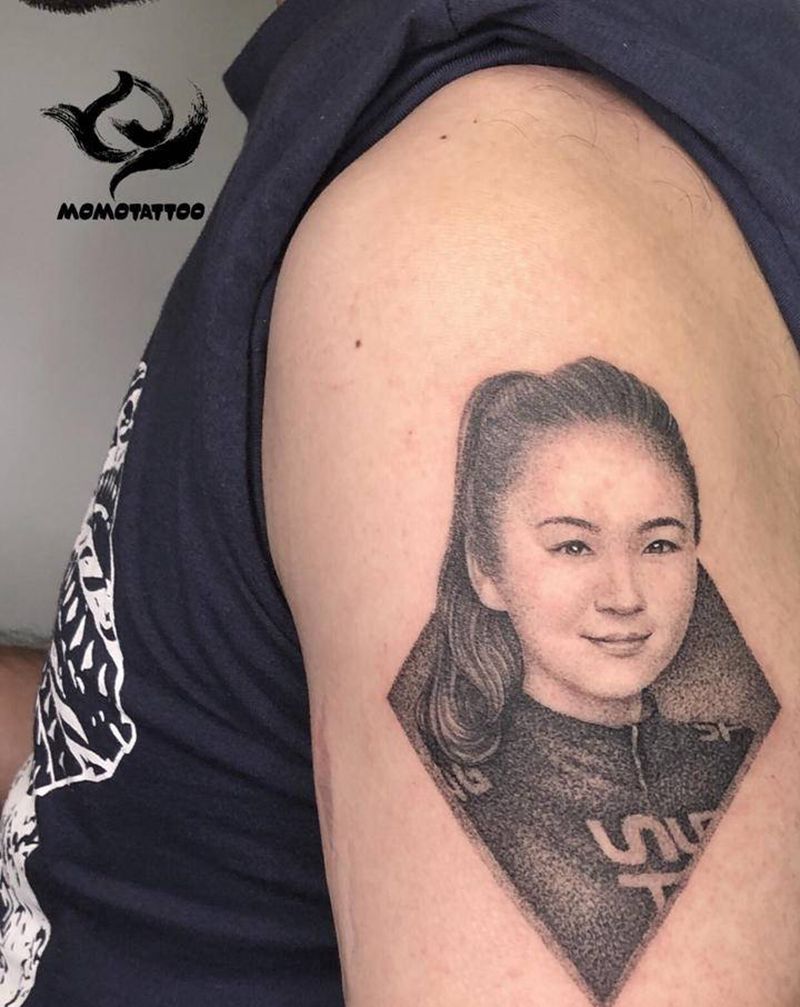 肖像纹身图片_点刺纹身图案