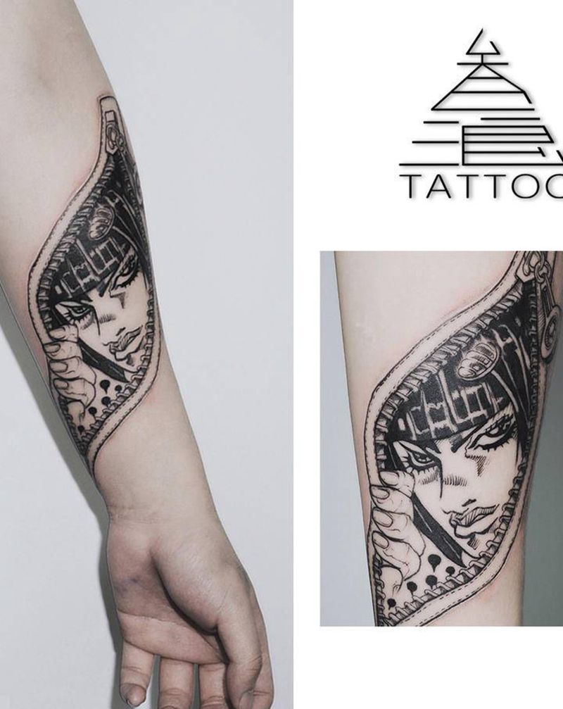 布加拉提纹身图片_手臂纹身图案