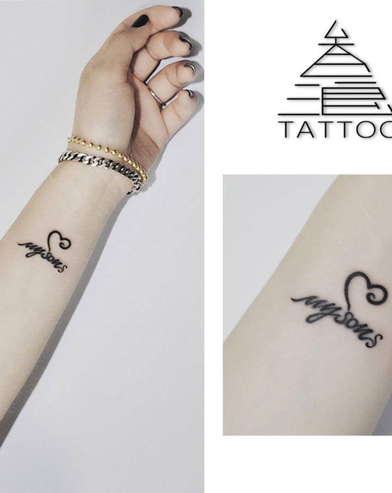 字母纹身图片_手臂纹身图案