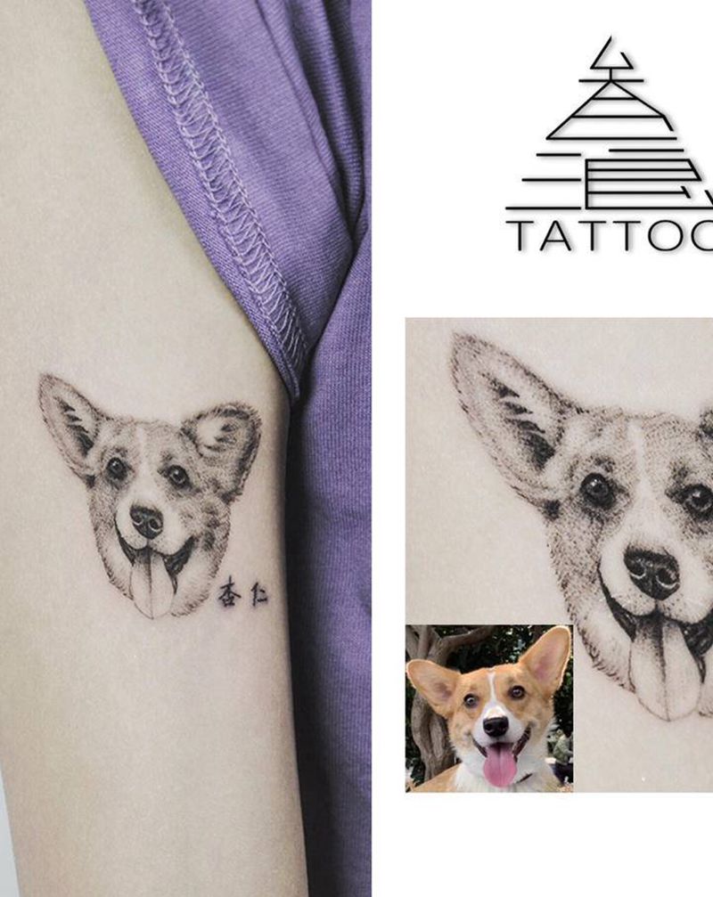 dog纹身图片_手臂纹身图案