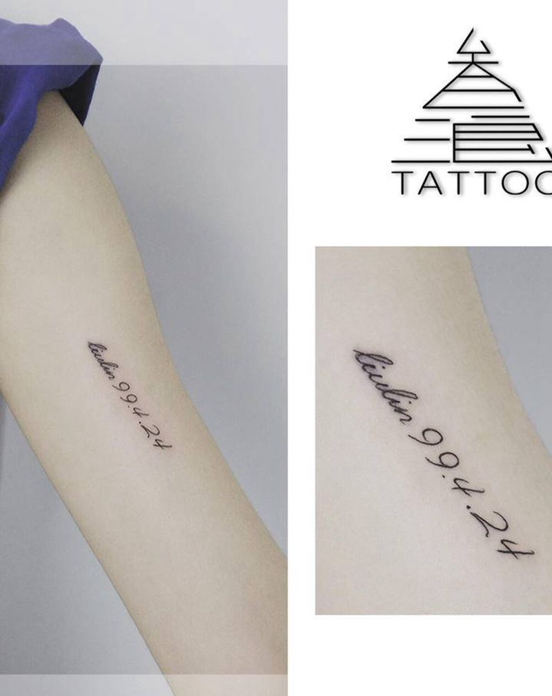 字母纹身图片_手臂纹身图案