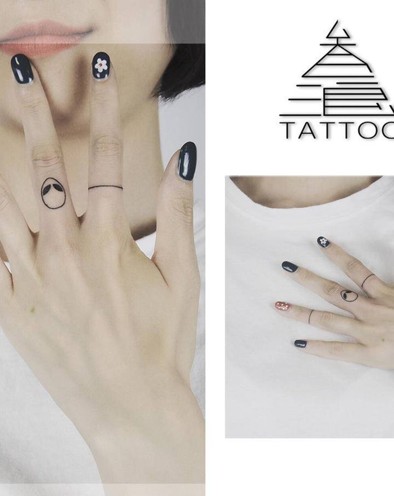 手指纹身图片_手部纹身图案