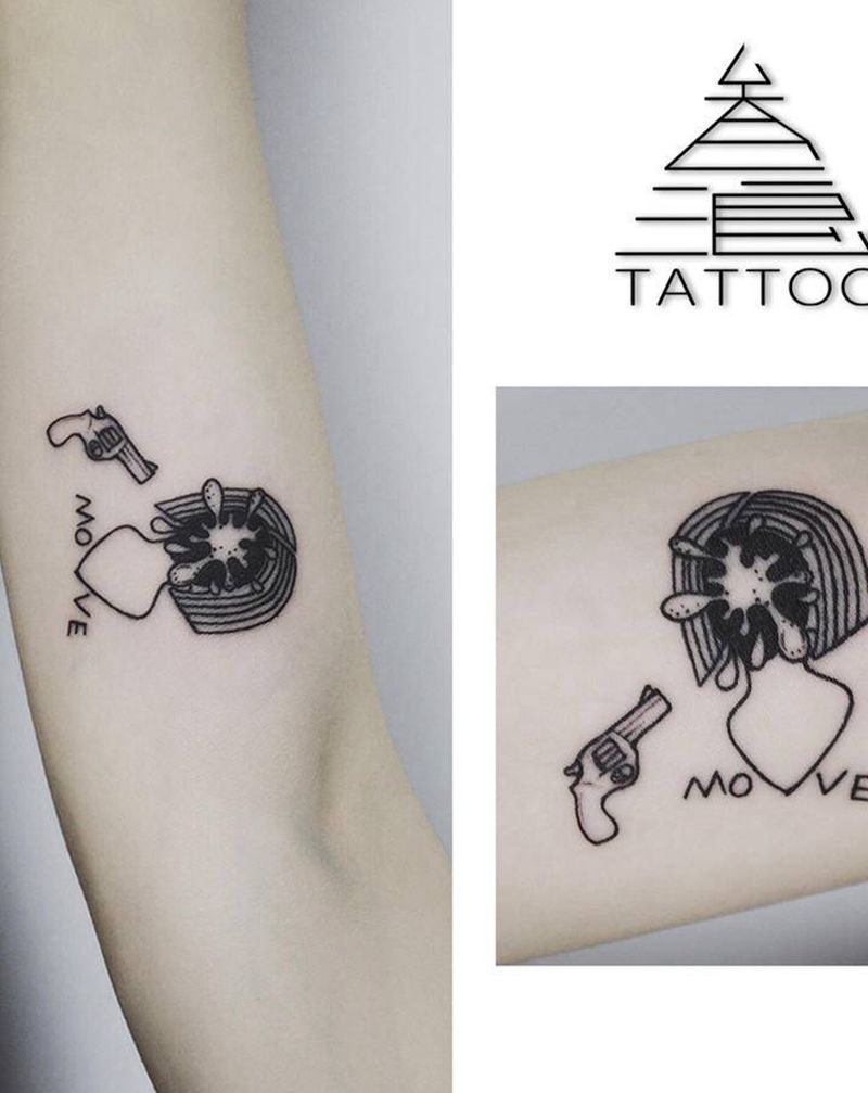 女孩纹身图片_手臂纹身图案