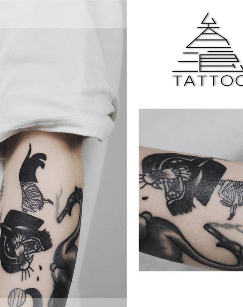 大师几纹身图片_手臂纹身图案