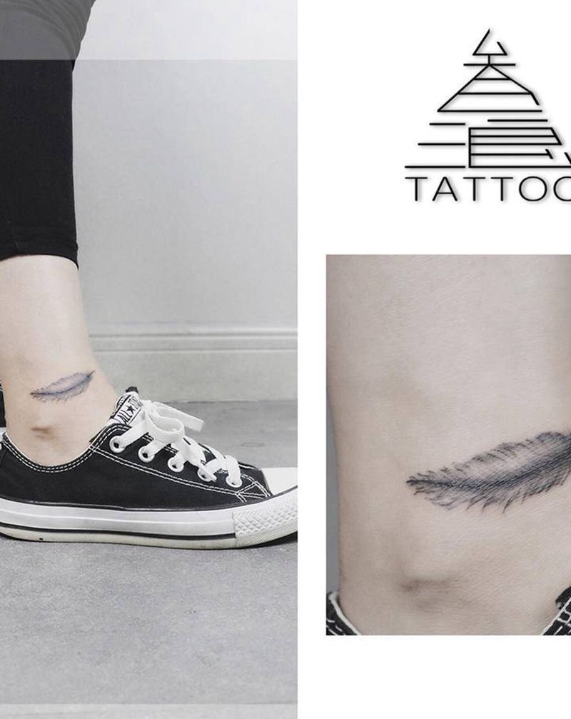 遮疤纹身图片_脚部纹身图案