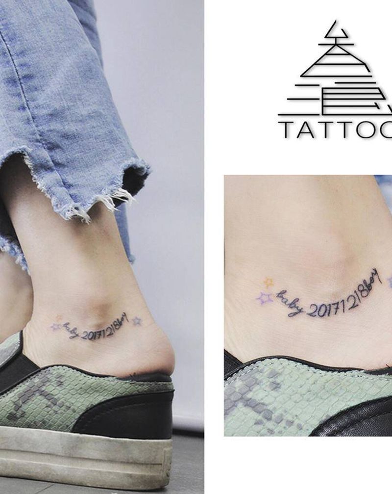 英文纹身图片_脚部纹身图案