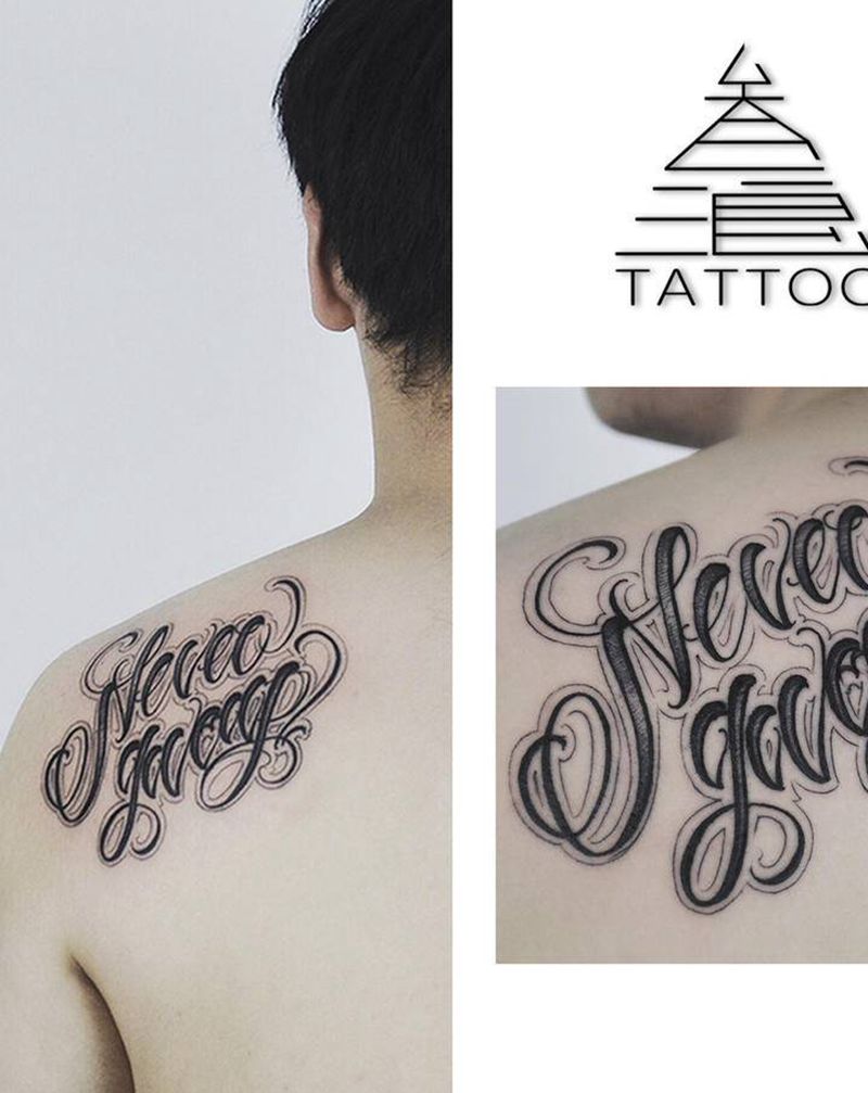 花体字纹身图片_花体字纹身图案