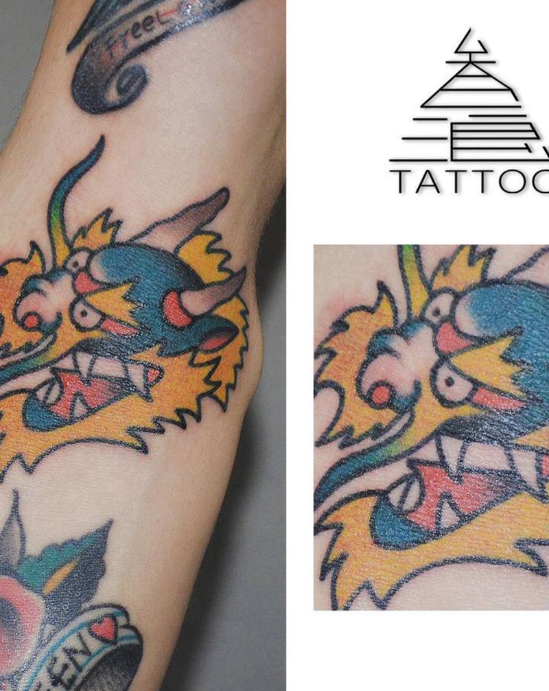 龙纹身图片_手臂纹身图案