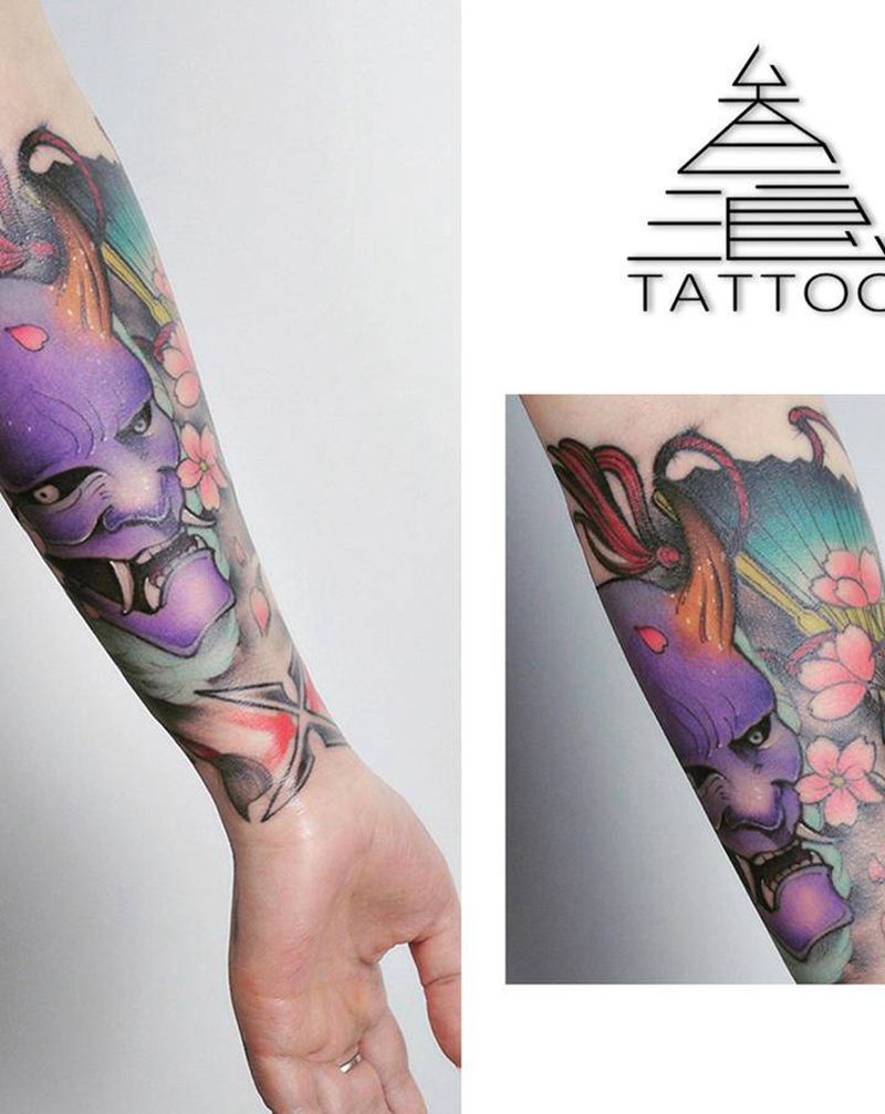 般若纹身图片_手臂纹身图案